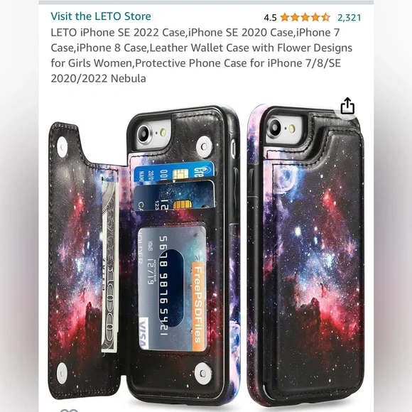 iPhone SE wallet case - Picture 1 of 8